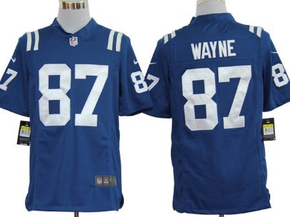 Blue Game Jersey Indianapolis Colts 87 Reggie Wayne